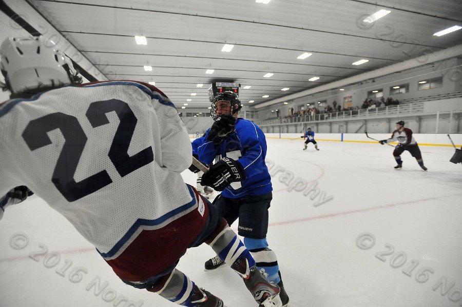 Wheaton College Men\'s Ice Hockey vs Middlesex Community College. - Photo By: KEITH NORDSTROM